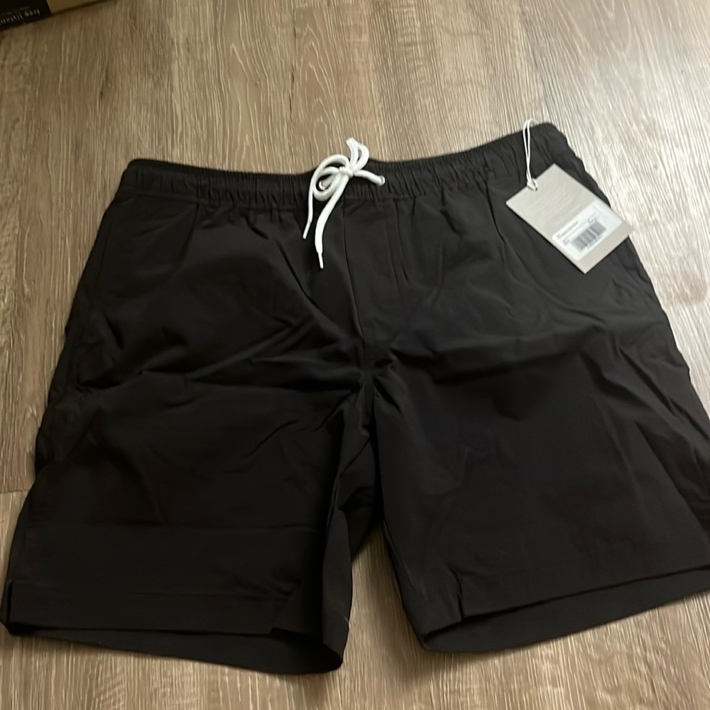 NWT Black Everlane Swim Trunks
